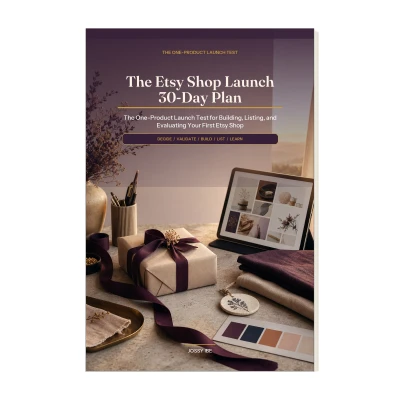 The Etsy Shop Launch 30-Day Plan