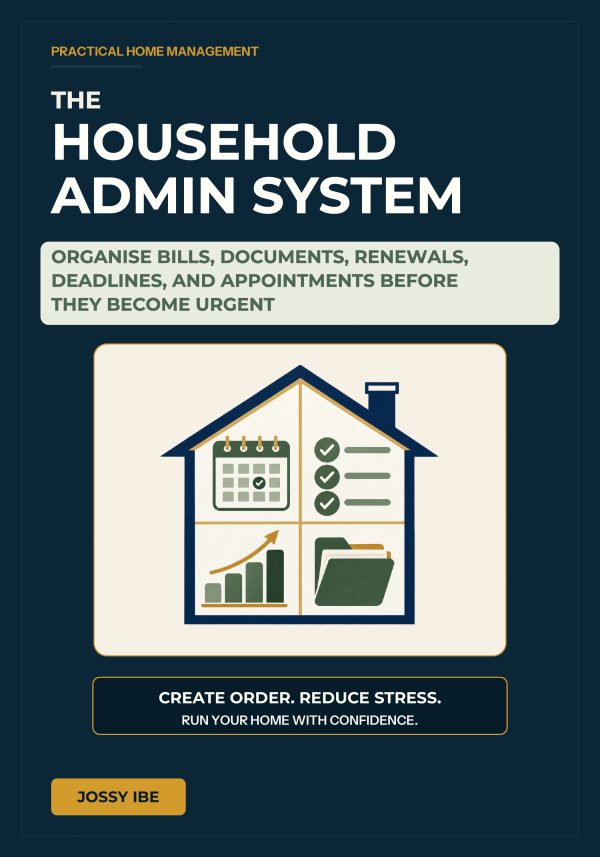 The Household Admin System — digital download preview