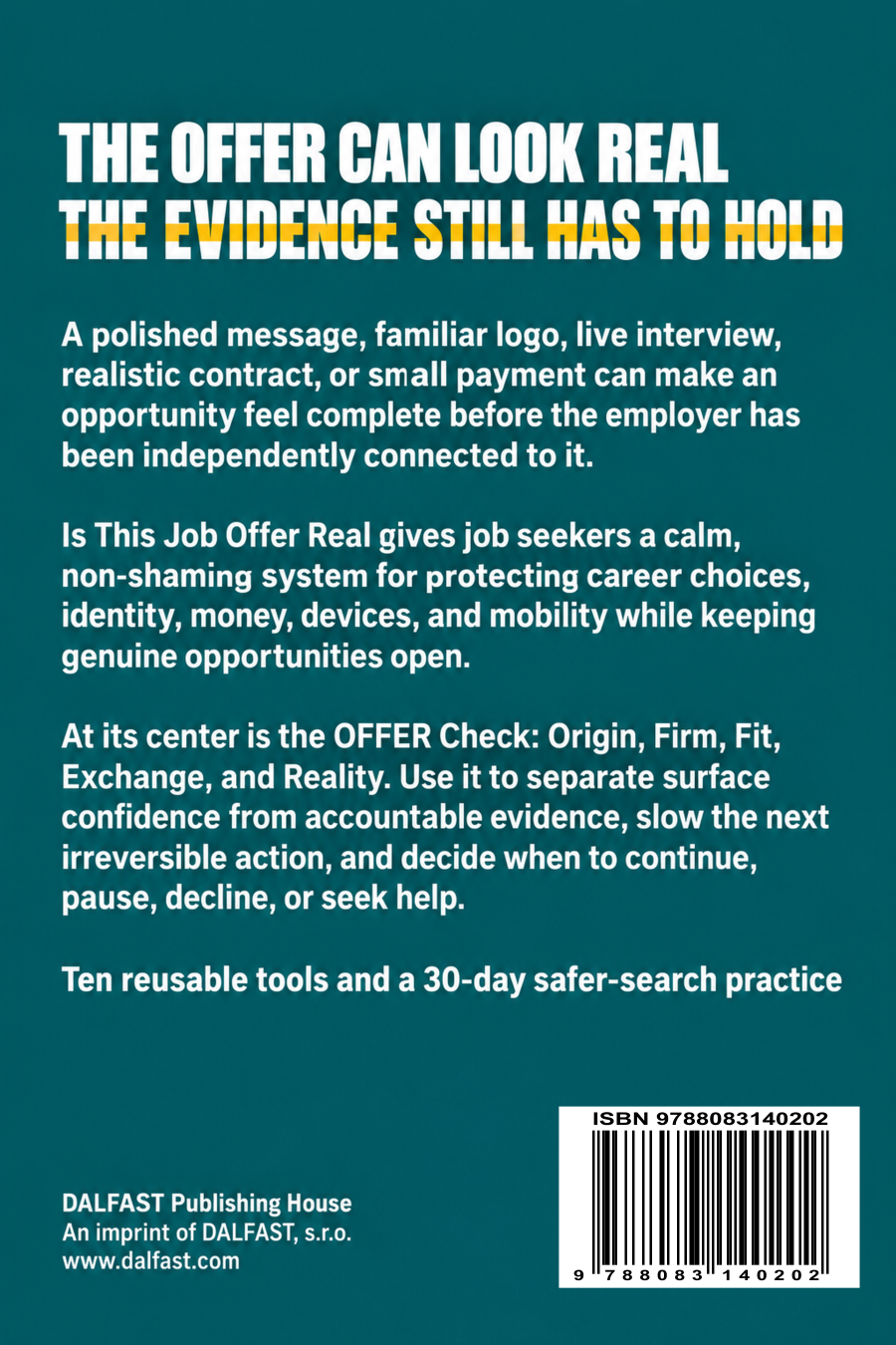 Is This Job Offer Real back cover