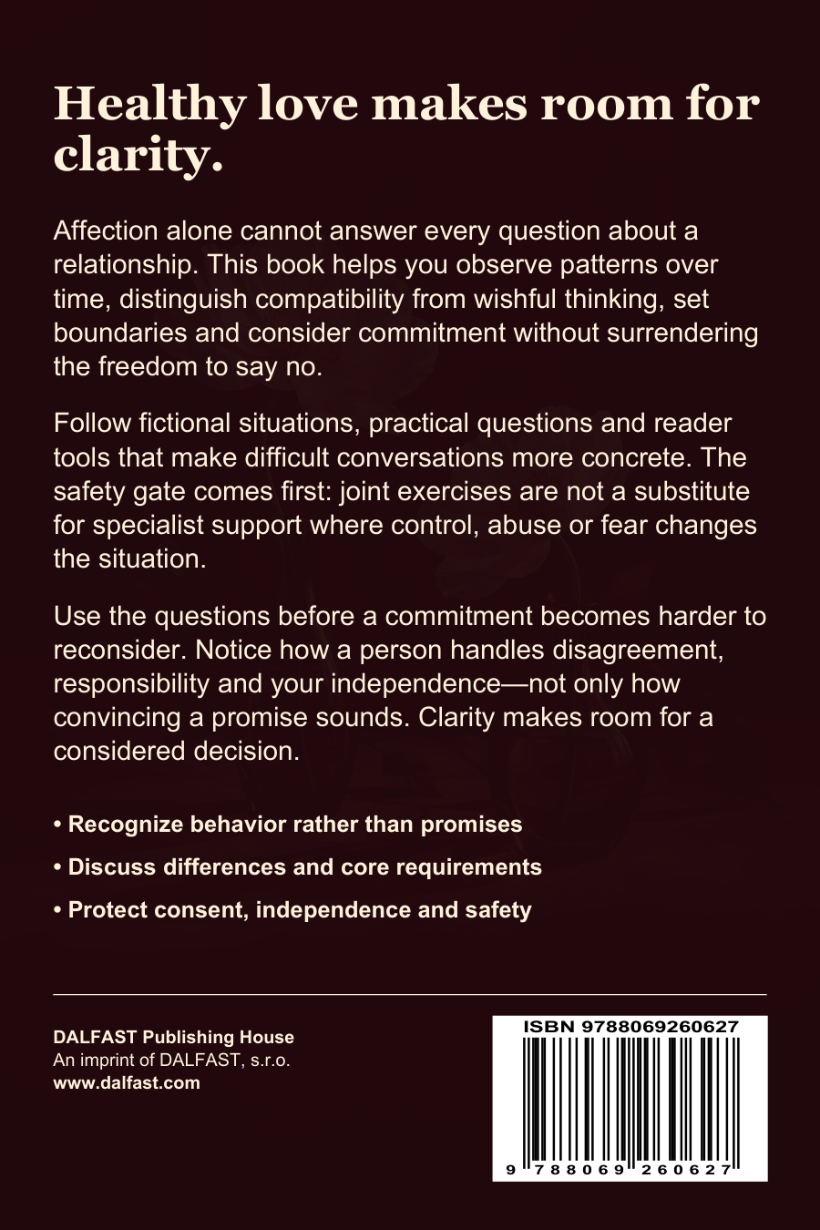Love Needs Clarity back cover