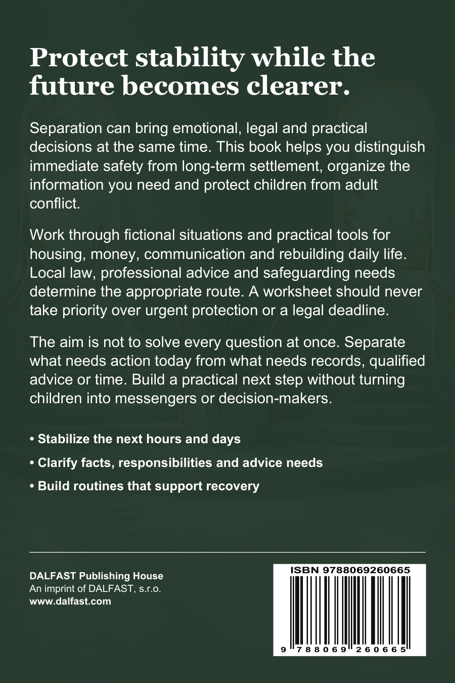 Divorce Needs a Plan back cover