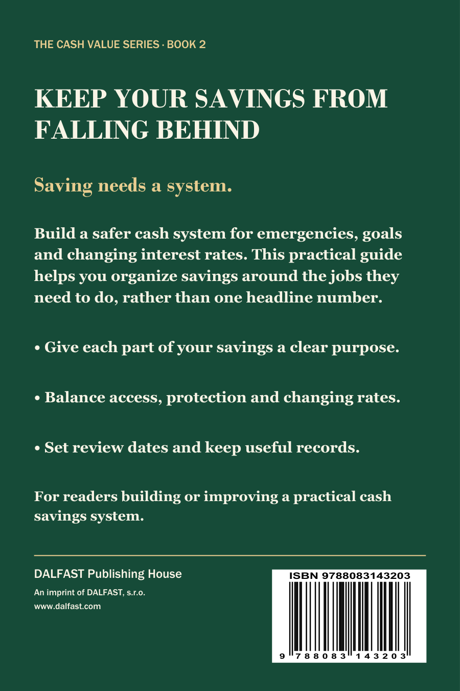 Keep Your Savings from Falling Behind back cover