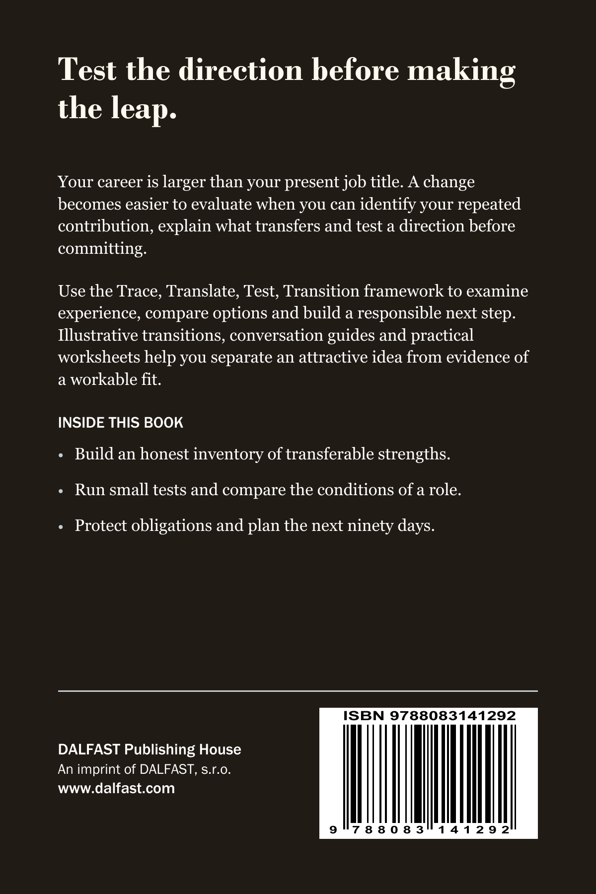 Build Your Next Career Move back cover