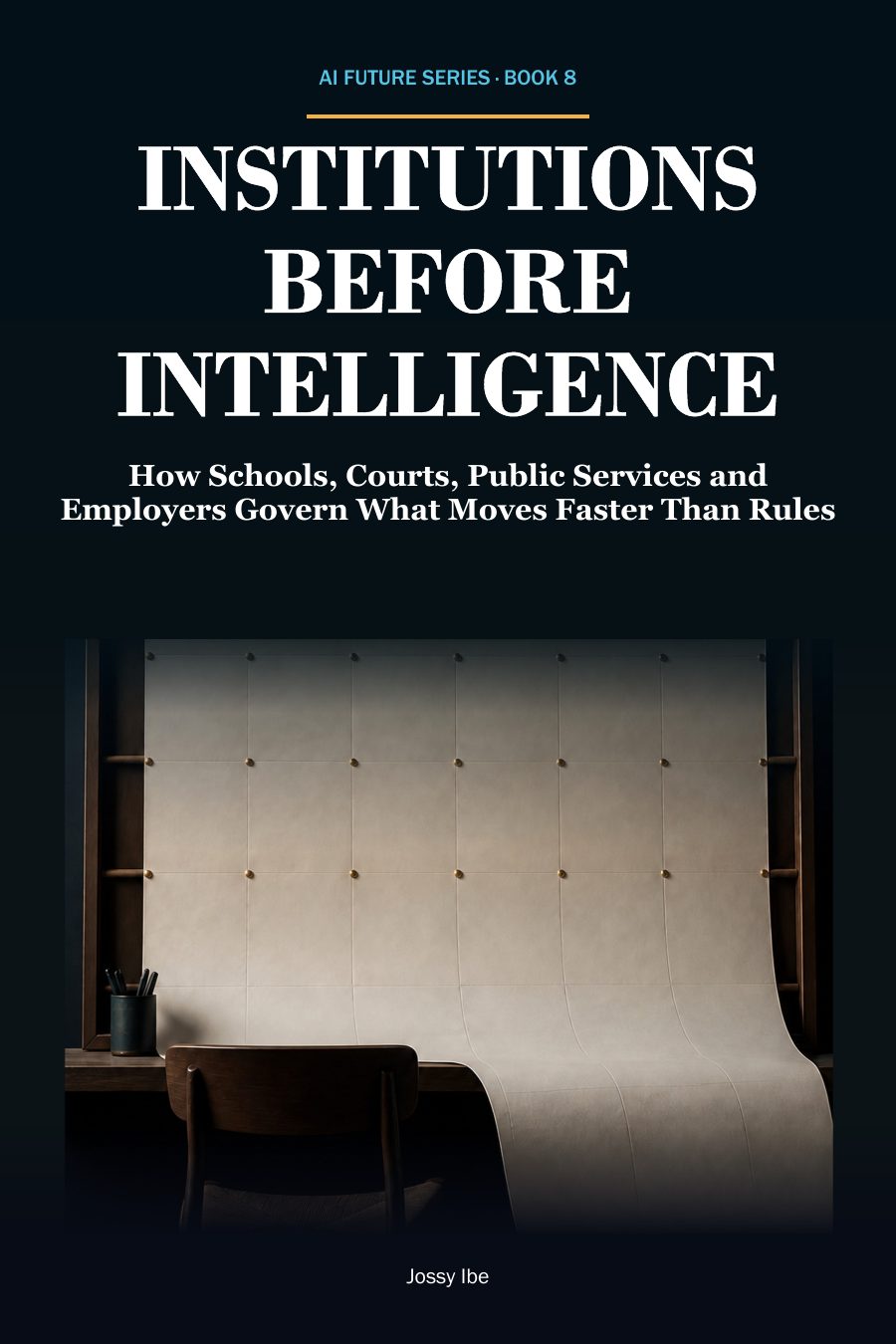 Institutions Before Intelligence — Main Book Edition front cover