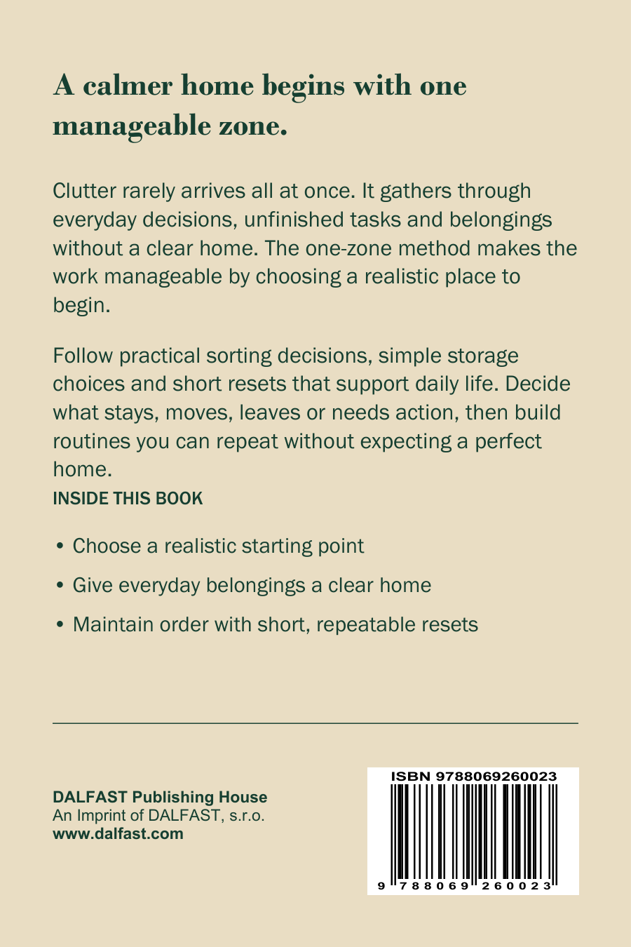 Simplify Your Home back cover