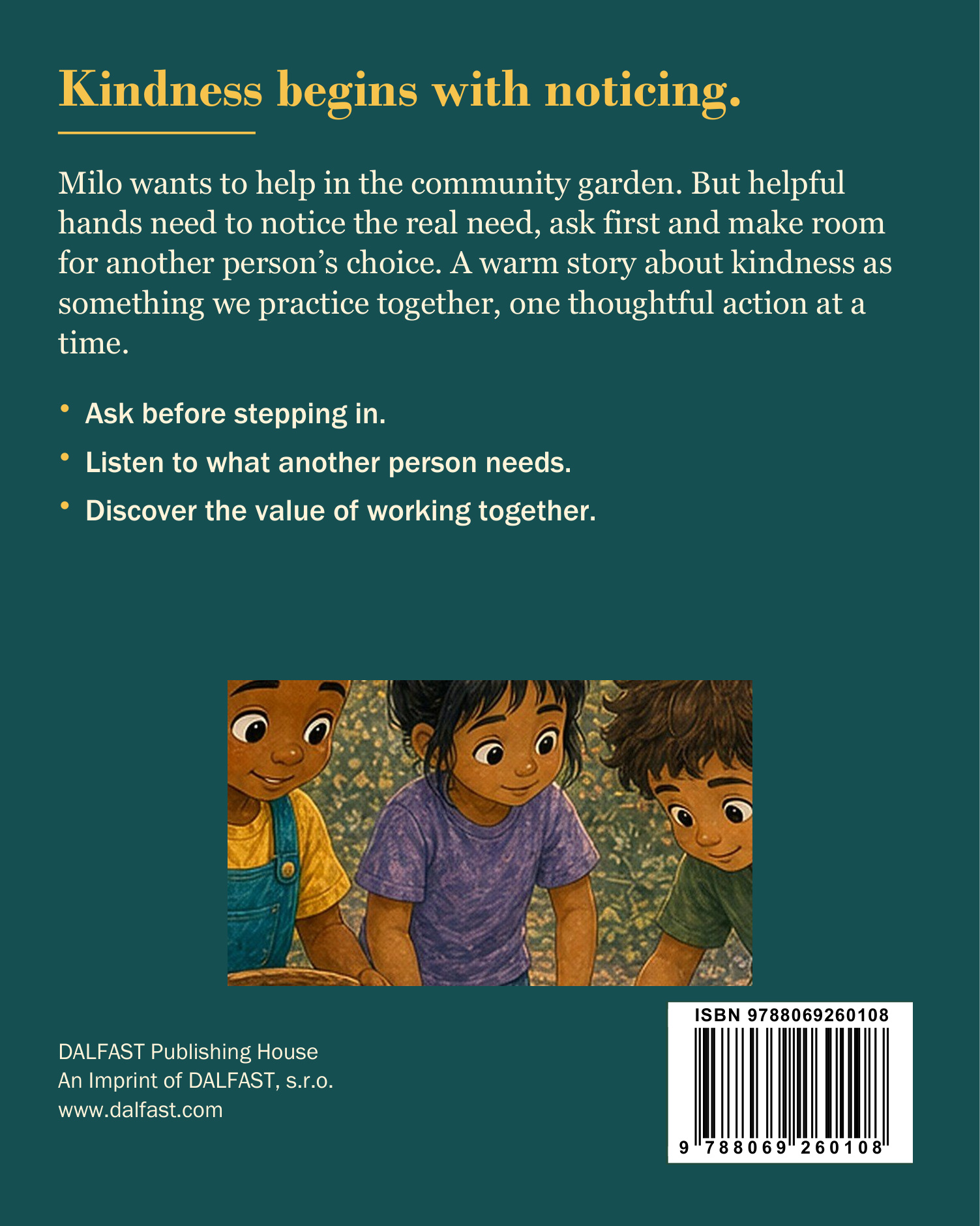 Milo · Book 2—Milo Chooses Kindness back cover