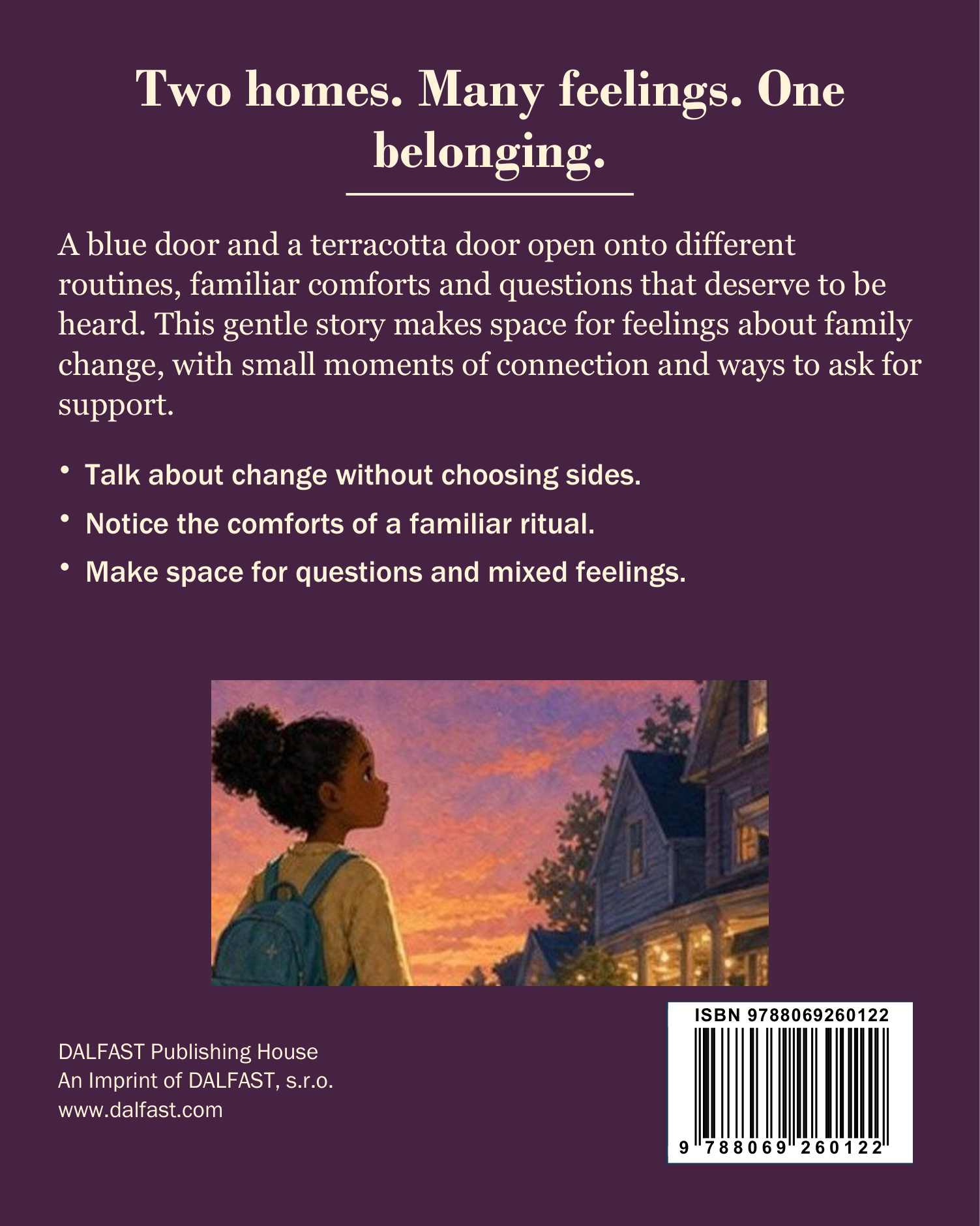Two Homes, One Heart back cover