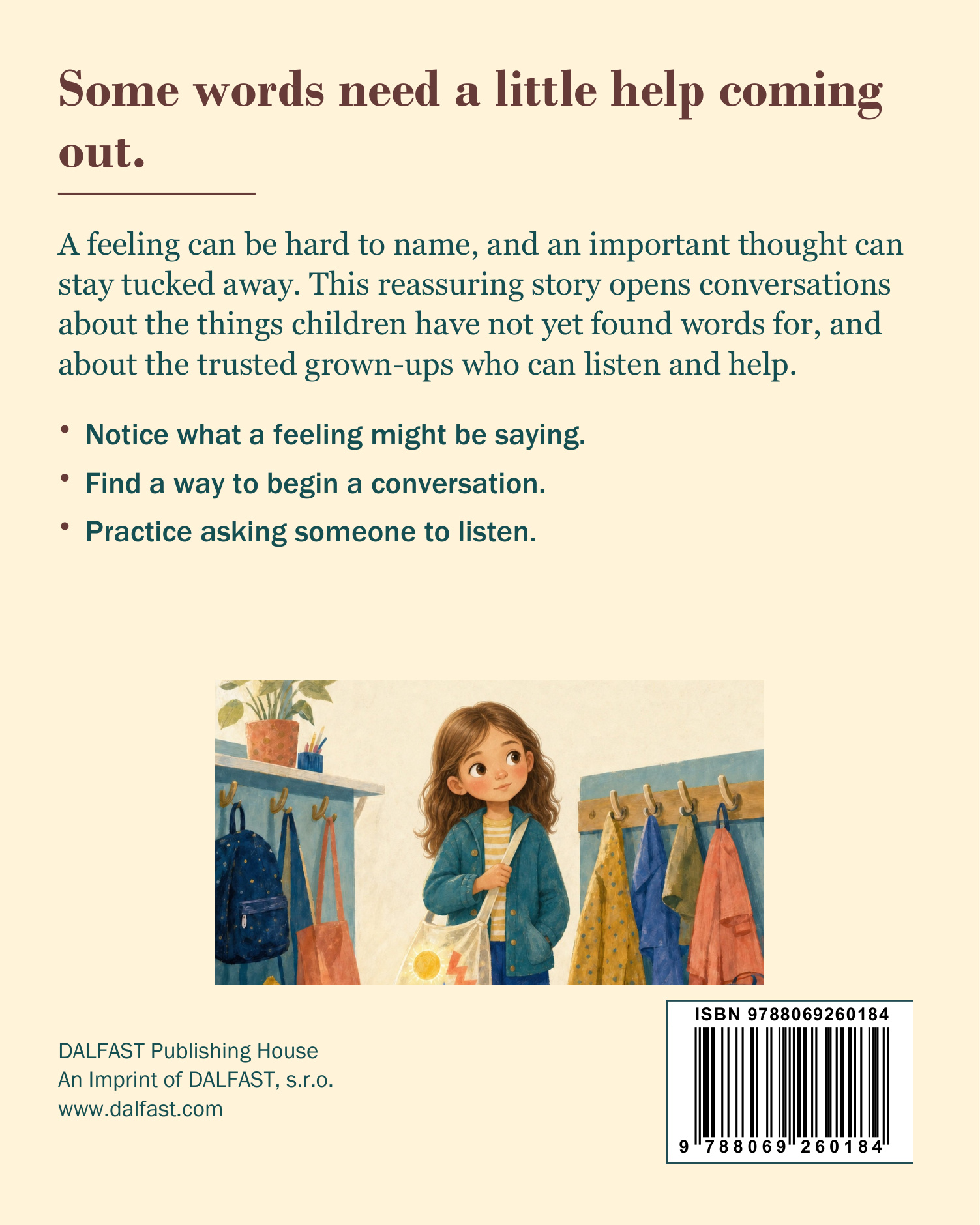The Little Bag of Unsaid Things back cover
