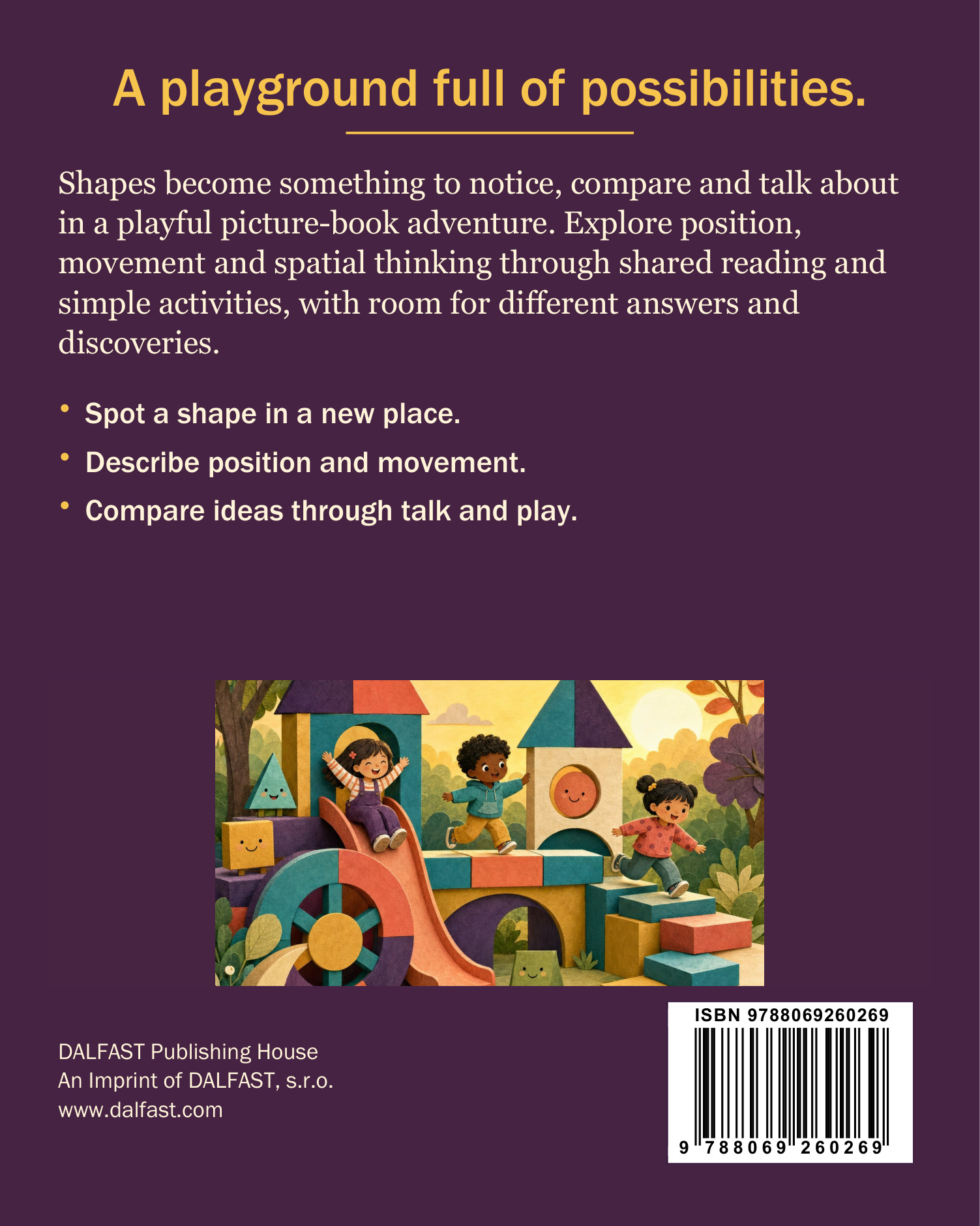 The Shape-Shifting Playground back cover