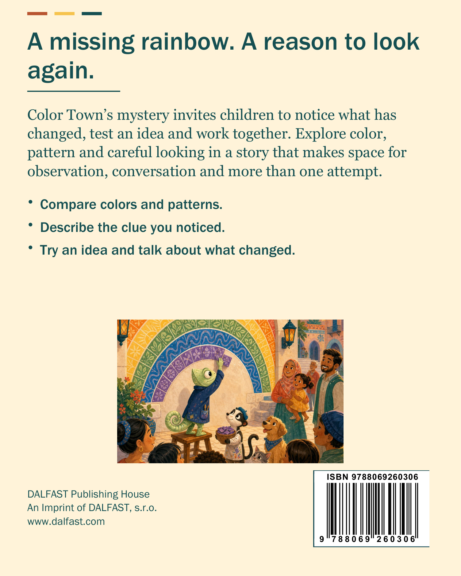 Color Town's Missing Rainbow back cover