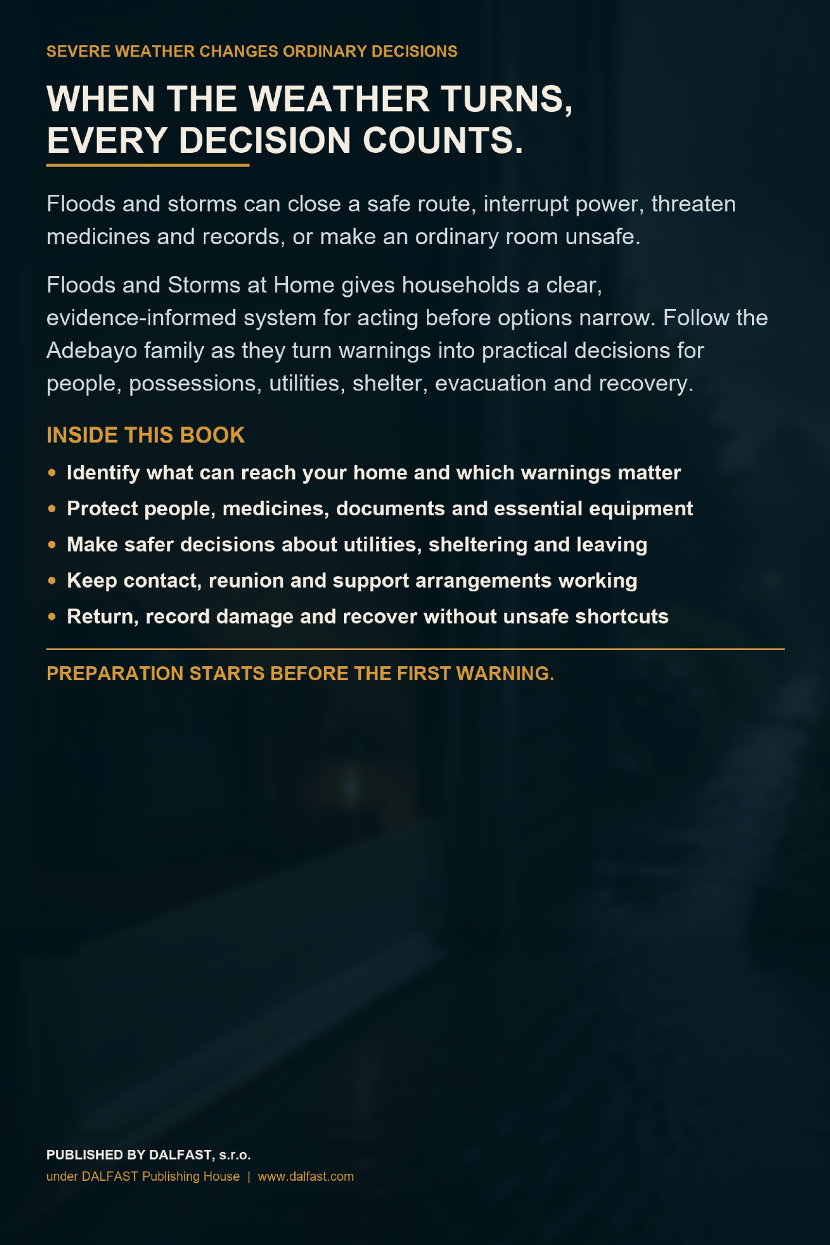 Floods and Storms at Home back cover