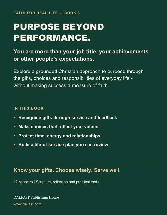 Faith for Real Life Series · Book 3 — Living With Purpose back cover