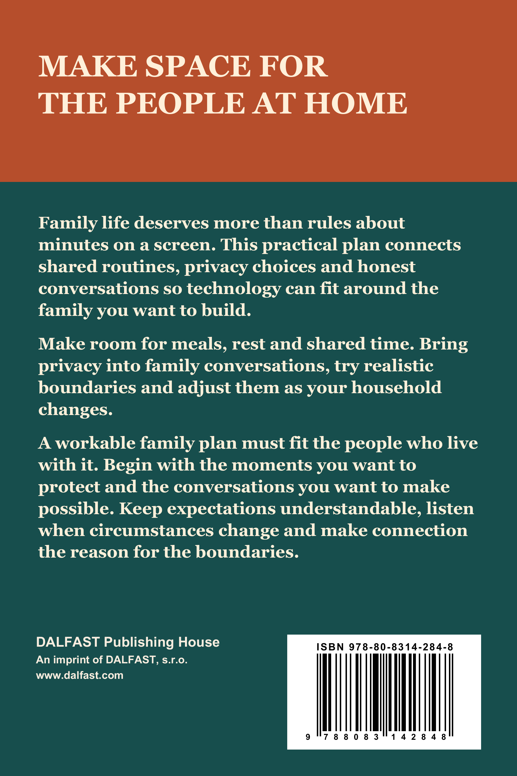 Put Family First Before Phones back cover