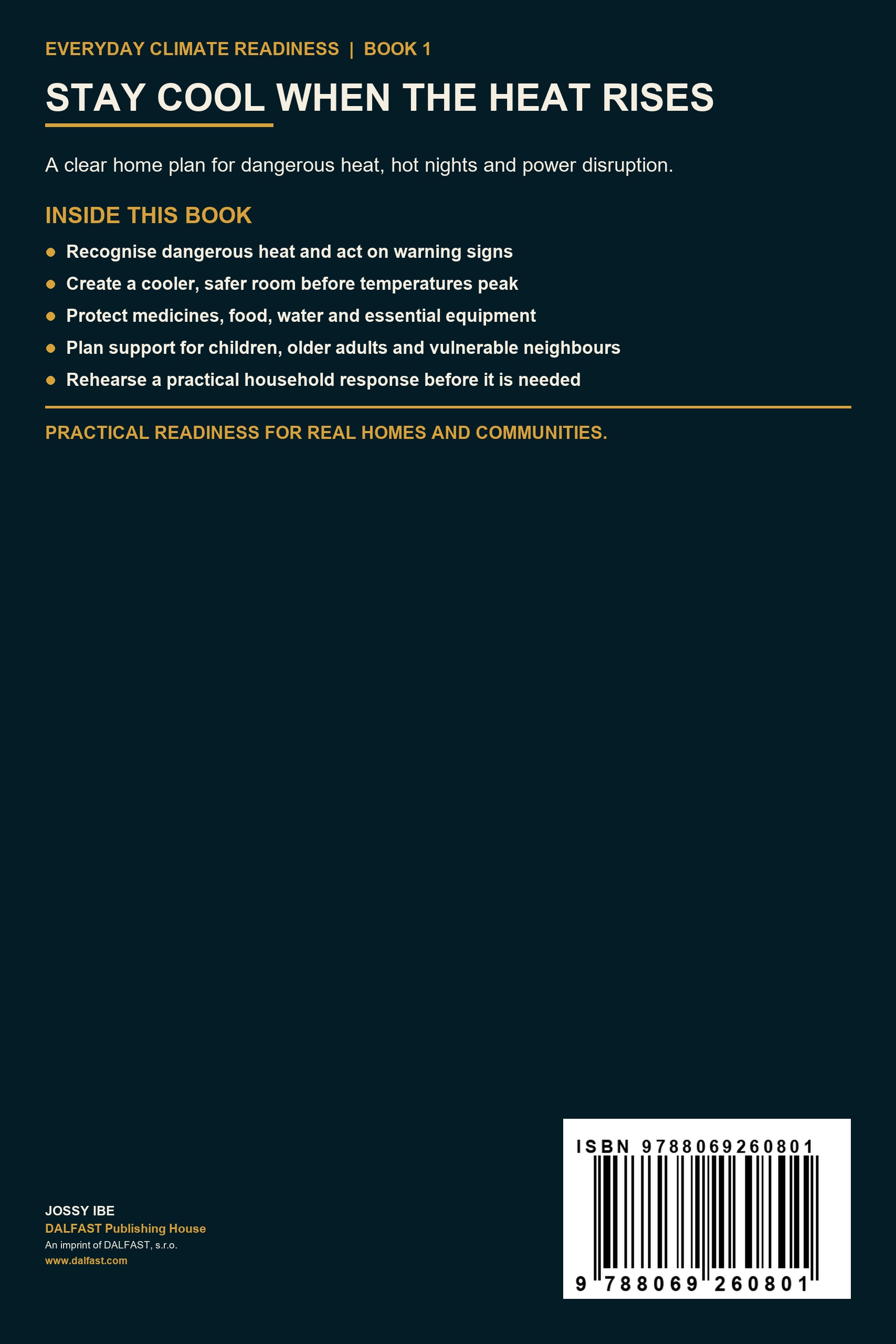 Stay Cool When the Heat Rises back cover
