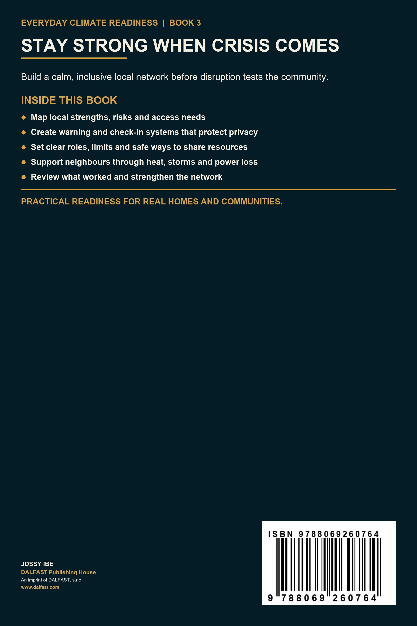 Stay Strong When Crisis Comes back cover