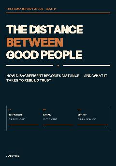 The Distance Between Good People — front cover