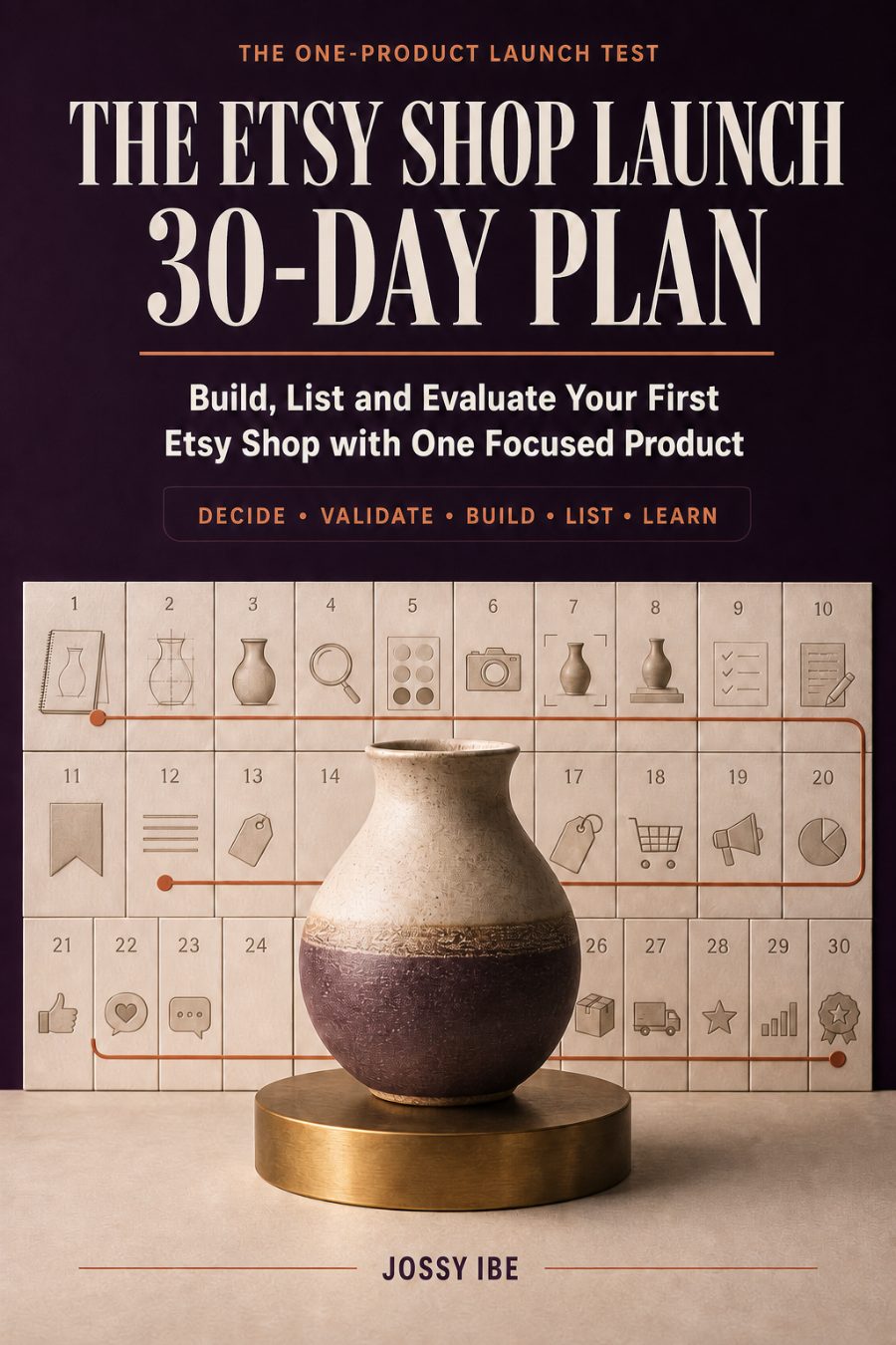 The Etsy Shop Launch 30-Day Plan front cover