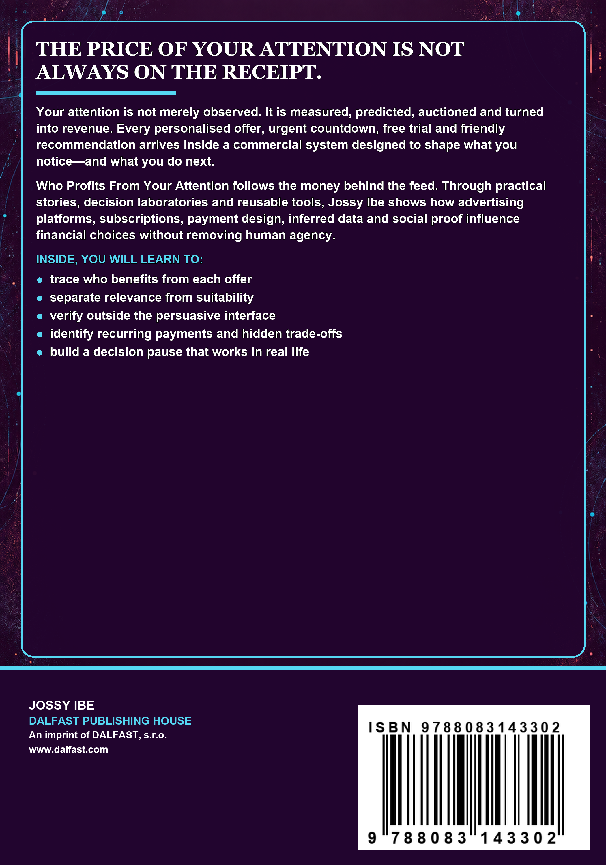 Who Profits From Your Attention back cover