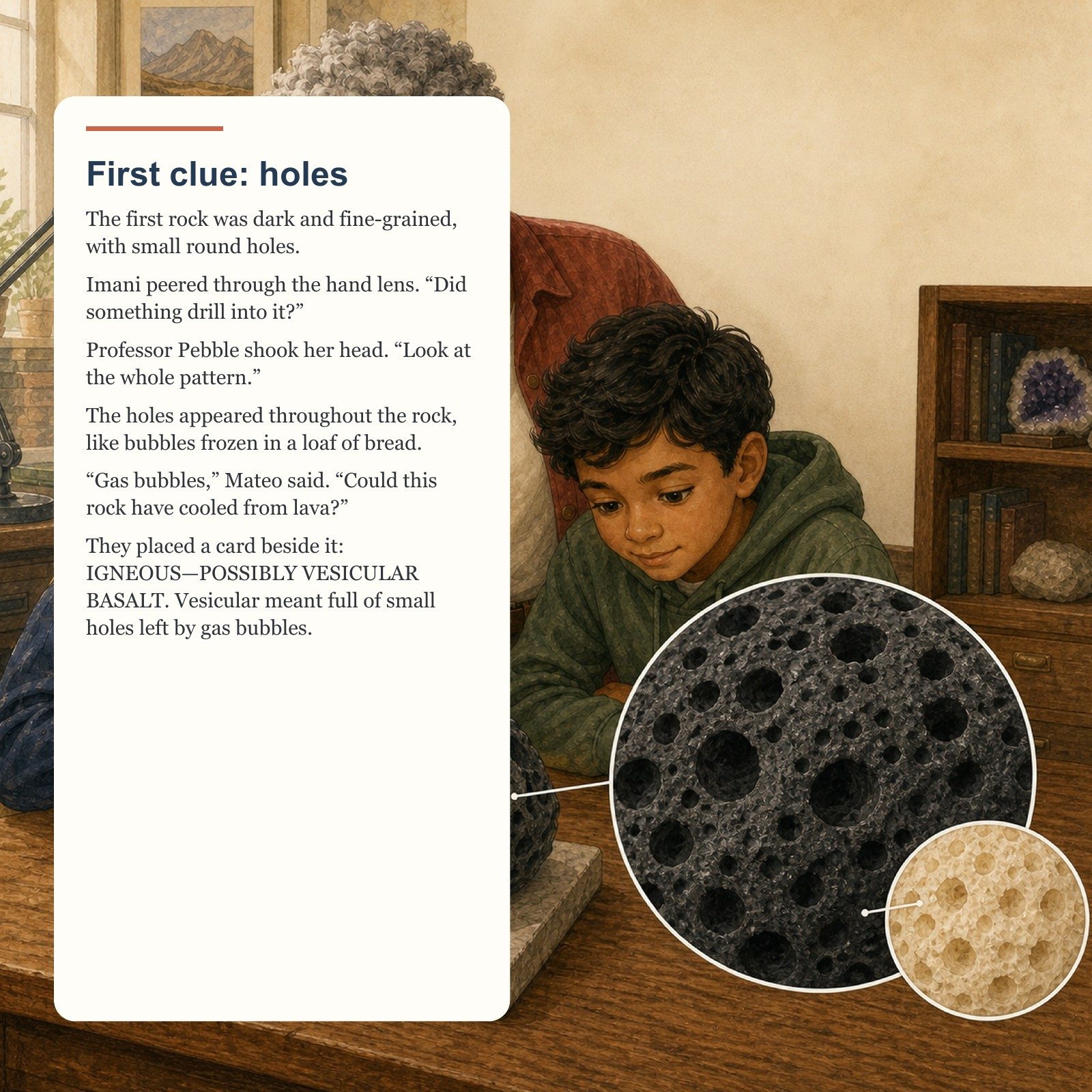 First clue: holes